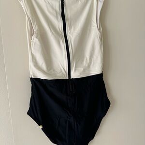 Summersalt Women's One Piece Swimsuit - Black and Cream